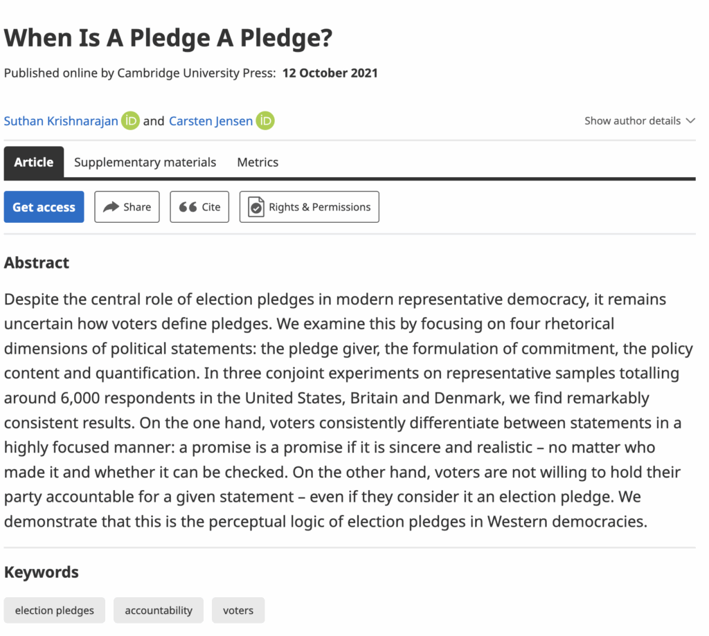 When Is A Pledge A Pledge?